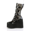 SWING-230C Plateau Stiefel - PVC Schwarz | DemoniaCult