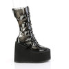 SWING-230C Plateau Stiefel - PVC Schwarz | DemoniaCult