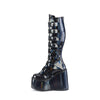 SWING-815 Plateau Stiefel - Schwarz Lack/Holo | DemoniaCult