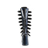 SWING-815 Plateau Stiefel - Schwarz Lack/Holo | DemoniaCult