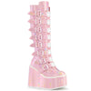 SWING-815 Plateau Stiefel - Rosa lack Holo | DemoniaCult