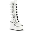 SWING-815 Plateau Stiefel - Weiss Lack | DemoniaCult