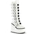 SWING-815 Plateau Stiefel - Weiss Lack | DemoniaCult