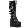 SWING-815WC (Weitschaft) Plateau Stiefel - Schwarz Lack | DemoniaCult