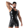 Schwarzes Tank Top im Latex Second Skin Designer Look von TOF Paris