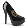 TEEZE-06 Plateau Pumps Lack Schwarz | Bordello
