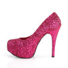 TEEZE-06GW Plateau Pumps Pink Glitter | Pleaser Pink Label