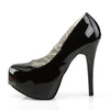TEEZE-06W Plateau Pumps Schwarz | Pleaser Pink Label