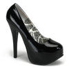 TEEZE-06W Plateau Pumps Schwarz | Pleaser Pink Label