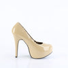 TEEZE-06W Plateau Pumps - Creme (Weit) | Pleaser Pink Label