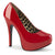 TEEZE-06W Plateau Pumps - Rot | Pleaser Pink Label
