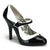 TEMPT-07 Pumps Schwarz/Weiß | Bordello