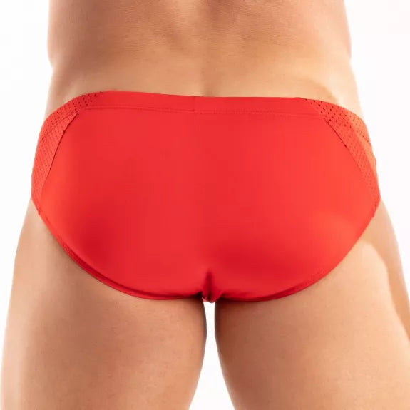 Microfiber Bikini Herren - Atmungsaktiv & Komfortabel, Rot | TOF Paris
