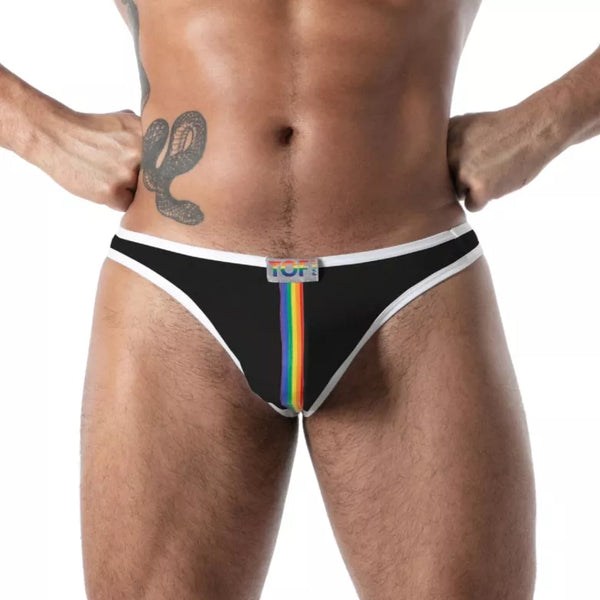 Schwarzer Pride Joyful-String von TOF Paris