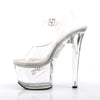 TIPJAR-708-5 Plateau Sandaletten transparent | Pleaser