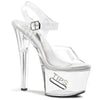 TIPJAR-708-5 Plateau Sandaletten transparent | Pleaser