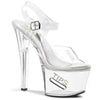 TIPJAR-708-5 Plateau Sandaletten transparent | Pleaser