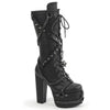 TORMENT-156 Plateau Stiefel Schwarz Matt von DemoniaCult