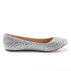 TREAT-06 Ballerina Schuhe Silber | Fabulicious SALE