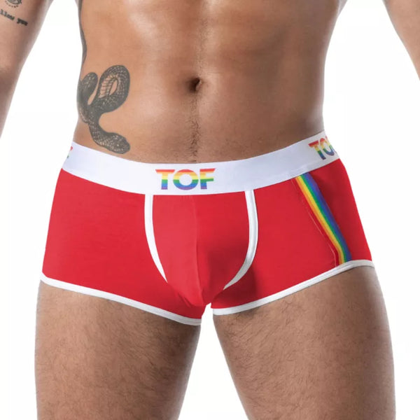 Rote Trunk Pride Joyful-Boxershorts von TOF Paris – Ansicht 4