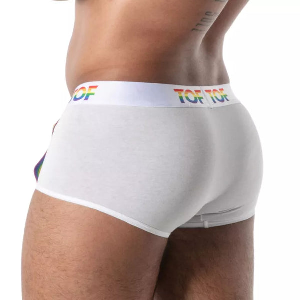 Weiße Trunk Pride Joyful-Boxershorts von TOF Paris – Ansicht 3