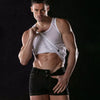 Herren Mini Shorts - Eng geschnitten, Stretch Denim, urbaner Look, Schwarz | TOF Paris