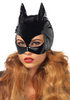 Kostümzubehör - Lack Katzenmaske schwarz | Leg Avenue