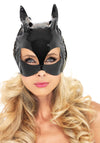 Kostümzubehör - Lack Katzenmaske schwarz | Leg Avenue