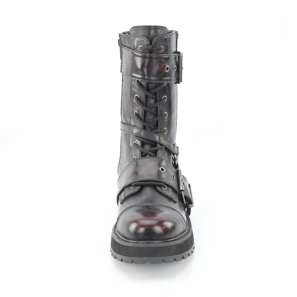 VALOR-220 Plateau Stiefel Schwarz X Matt von DemoniaCult – Ansicht 2
