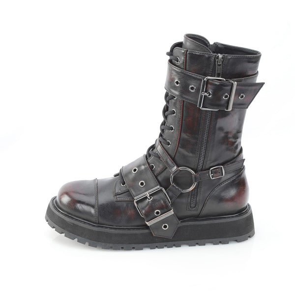 VALOR-220 Plateau Stiefel Schwarz X Matt von DemoniaCult – Ansicht 3