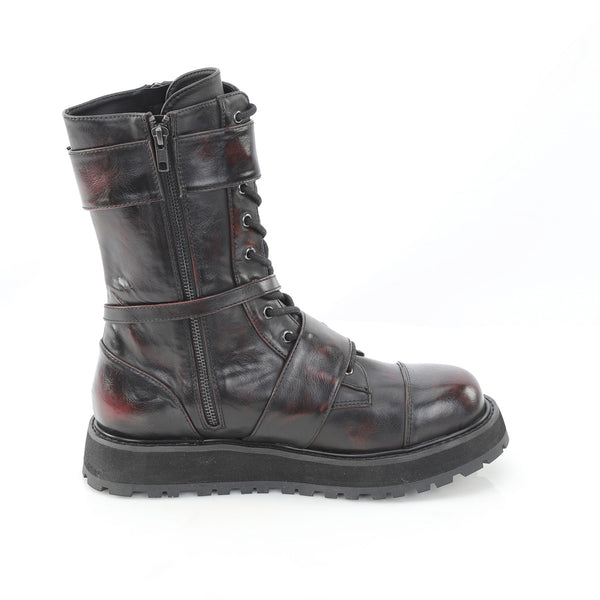 VALOR-220 Plateau Stiefel Schwarz X Matt von DemoniaCult – Ansicht 5