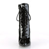 VANITY-1020 Stiefeletten Lack Schwarz | Pleaser