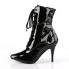 VANITY-1020 Stiefeletten Lack Schwarz | Pleaser