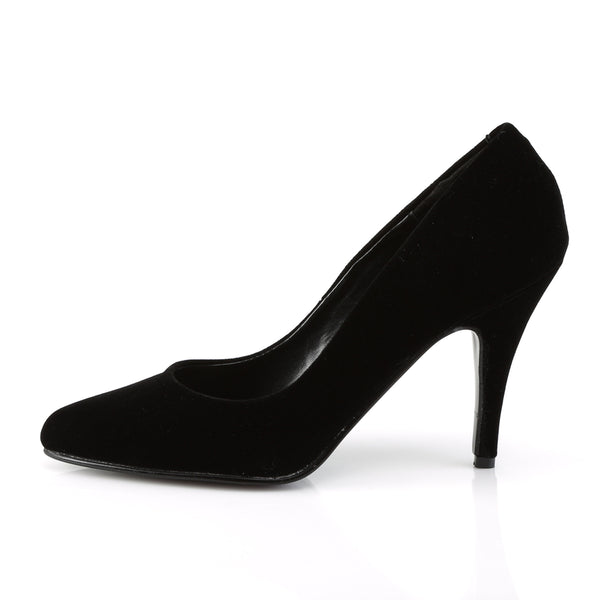 VANITY-420 Pumps Samt Schwarz | Pleaser