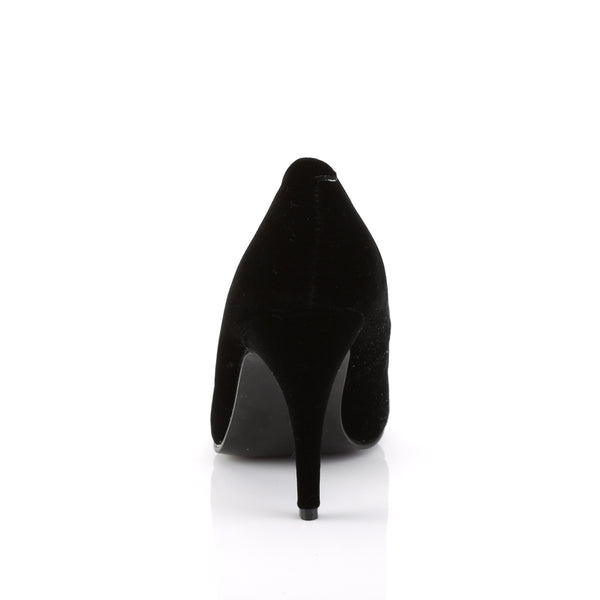VANITY-420 Pumps Samt Schwarz | Pleaser
