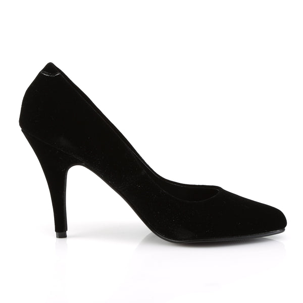 VANITY-420 Pumps Samt Schwarz | Pleaser
