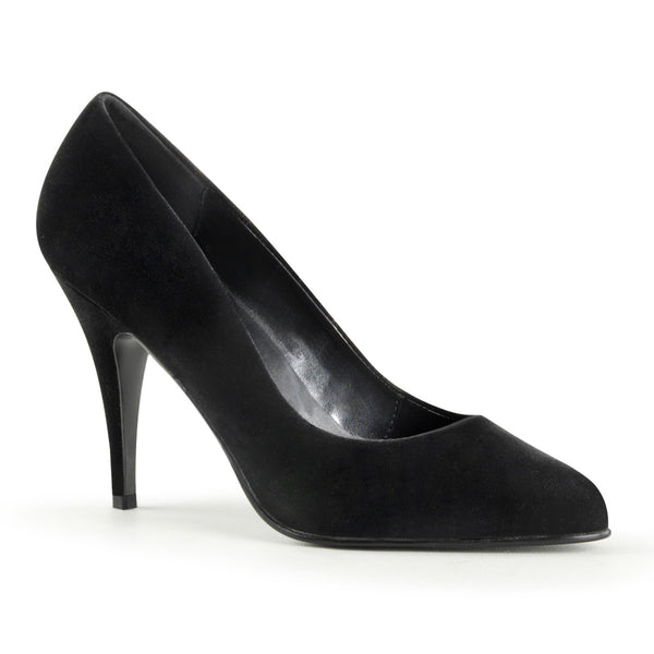 VANITY-420 Pumps Samt Schwarz | Pleaser