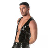 Chain-Weste schwarz mit elegantem Gold-Detail - edgy und bequem, Schwarz | TOF Paris