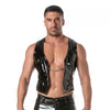 Chain-Weste schwarz mit elegantem Gold-Detail - edgy und bequem, Schwarz | TOF Paris