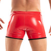 Boxershorts mit Frontöffnung - sexy roter Glanz & praktischem Schnitt | TOF Paris