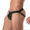 Jockstrap Herren schwarz - elastisch, schnappbar & glänzend | TOF Paris