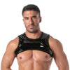 Herren Harness mit Reißverschluss - Sexy, glänzend & praktisch, Schwarz | TOF Paris