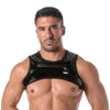 Herren Harness mit Reißverschluss - Sexy, glänzend & praktisch, Schwarz | TOF Paris