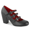 VIVIKA-38 Gothic Pumps - Schwarz Matt | DemoniaCult