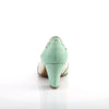 WIGGLE-17 Pumps Weiß/Grün | Pin Up Couture