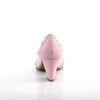 WIGGLE-17 Pumps Weiß/Rosa | Pin Up Couture