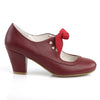 WIGGLE-32 Pumps Burgunder Rot | Pin Up Couture SALE