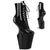 WORSHIP-1020 Plateau Stiefeletten Ponyheel Schwarz Lack | Pleaser