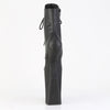 WORSHIP-1020 Plateau Stiefeletten - Schwarz Matt | Pleaser