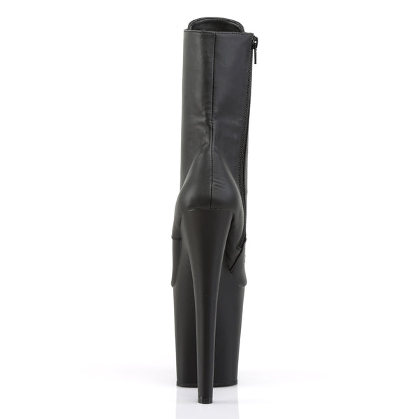 XTREME-1020 Plateau Stiefeletten Schwarz Matt | Pleaser